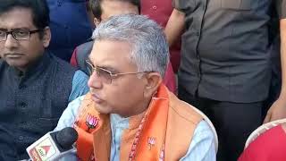 BJP leader Dilip Ghosh car broken by TMC at North Bengal(5)