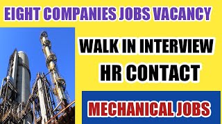 Current openings mechanical engineer fresher jobs today 2022 | Eight companies jobs vacancy