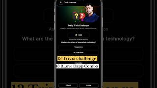 13 Sept Trivia challenge video | blove dapp trivia video