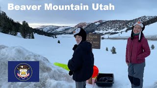 Sledding at Beaver Mountain