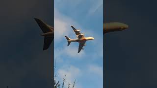 marvellous A380 flying over Manchester