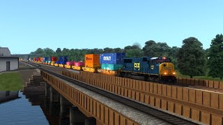 Train Simulator 2020: Chasing CSX X010 Down The River Subdivision