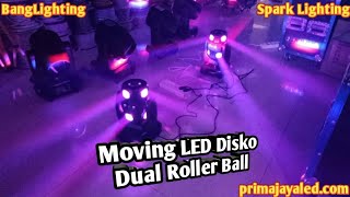 Moving LED Disko Dual Roller Ball