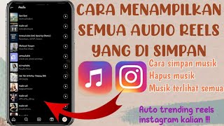 CARA MENAMPILKAN AUDIO REELS INSTAGRAM YANG DISIMPAN