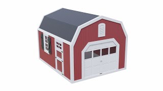 Short Farm Garage 2 3D Model