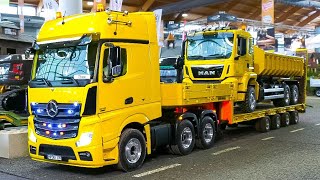 MEGA RC TRUCK ACTROS MERCEDES-BENZ, RC WHEEL LOADER, RC TRUCK SCANIA SCHNEIDER, RC EXCAVATORS!!