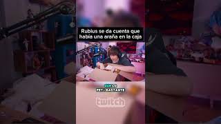 Jajajja pobre ruben #twitch #rubius #arachnofobia #miedo #humor