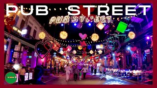 Beautiful Nightlife | Pub Street Siem Reap Cambodia | Valentine's day Feb 14 2023 | Walking tour