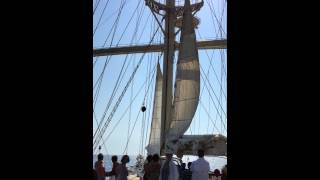 Star Clipper Sail Raising