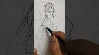 Alia bhatt at met gala sketch #aliabhatt #metgala #sabhyasachi #artshorts #shortsfeed