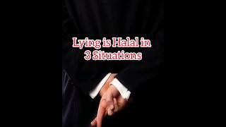 lying is Halal in 3 situations 🫣 #youtubeshorts #viral #shorts