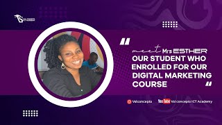 Meet  Esther Adelodun (one of our exceptional Digital Marketing student)