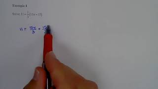 Review Solving Linear Equations