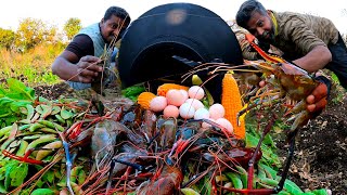 कोळंबी पोपटी,झिंगा पोपटी 😋😋😋, बापरे किती tasty,एक आगळी वेगळी पोपटी, Amazing prawns recipie in pot