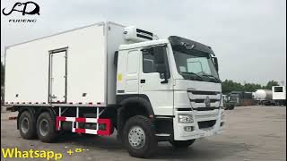 howo brand new 6x4 refrigerated truck finished production for our customer.