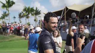 Antoine Rozner's winning putt at the AfrAsia Bank Mauritius Open 2022