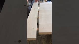 Farmhouse Table Build #woodworking #farmhouse #diy #diywoodworking #modernfarmhouse #shorts