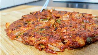 KIMCHI PANCAKE WITH SEAFOOD