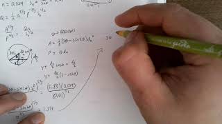 Computing the depth of a partial full circular pipe