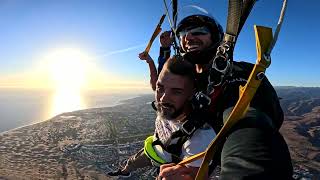 Aythami First Skydive! Tandem Jump from 10000 feet at iJump Gran Canaria