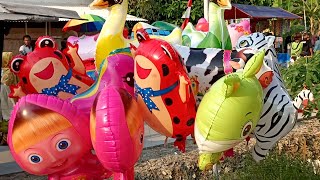 Animals Frog, Duck, Tiger, Marsha Etc Balloons Characters, BoBoiBoy CoComelon Wheels On The Bus