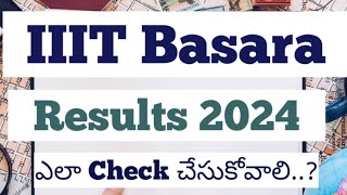 Basara IIIT results 2024 | How to check iiit results 2024 | Focusfirergukt | Basara IIIT phase1 list