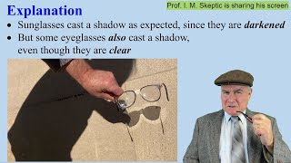 Shadows of Eyeglasses: Why Do Some Clear Eyeglasses Cast Shadows?