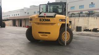 #25ton #electric #forklift #turning #radius testing