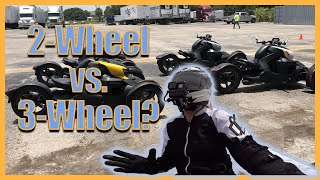 2 Wheel vs. 3 Wheel MSF course