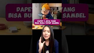 CHALLENGE 1 JUTA BUKA TUTUP SAMBEL?! | Jessica Natania #shorts