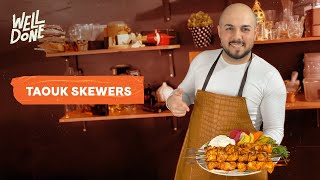 Taouk skewers or shish taouk marinade | The best chicken marinade recipe