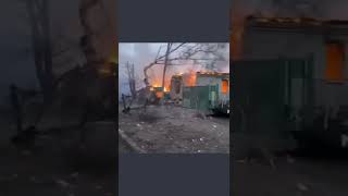 Ukraine  war - BURNING HOME...another effect of war #saveukraine #ukraine #Shorts