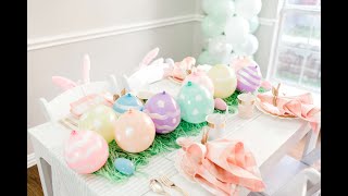 Easter Egg Balloon Table Runner