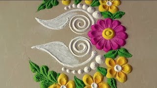 Simple rangoli designs.Festival rangoli designs.Big rangoli.Easy rangoli.kolam.Daily muggulu