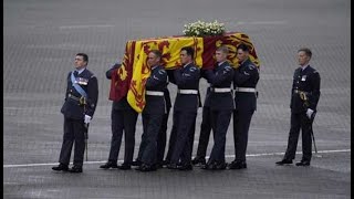 Queen Elizabeth’s coffin arrives in London, proceeds to Buckingham Palace