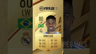 Vinicius' fifa evolution #shorts #football #easportsfifa #viniciusjr