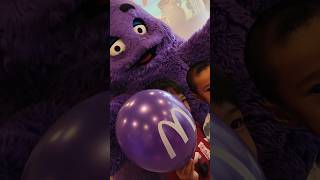 Hanging out with a big purple grimace #party #bros #grimace