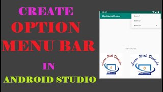 Create Options Menu Bar in Android Studio | Android Tutorial - Quick + Easy