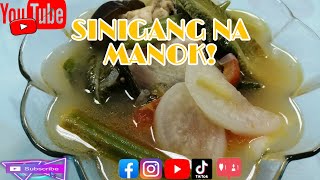 HOW TO COOK/SINIGANG NA MANOK PINOY STYLE MY OWN RECIPE (ARA GULFO BANI CHANNEL