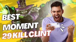 CLINT BEST MOMENT MOBILE LEGENDS | WTF CLINT DAMAGE MOMENT | CLINT BEST BUILD AND EMBLEM #1