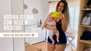 ROTINA CUIDANDO DA CASA E DE UM BEBÉ RECÉM NASCIDO SOZINHA SEM REDE DE APOIO | MATERNIDADE REAL