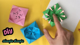 ★ DIY Simple Dimple Fidget Toy (ZONDER LIJM!) ★ Vouwen Met Papier Makkelijk - fidget toys maken