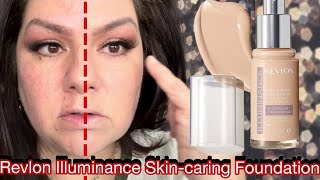 Revlon Illuminance Skin-Caring Liquid Foundation, Hyaluronic Acid, Hydrating and Nourishing Formula