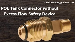 POL Tank Connector  without Excess Flow Safety Device