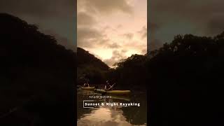 Sunset and night kayaking tour #mangrove #amamioshima