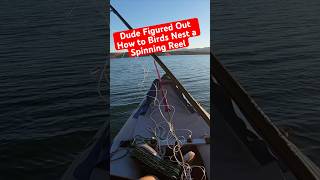 Birds Nest on a Spinning Rod #BirdsNest #SpinningReel #KayakFish #FishingFail #FishingFunny