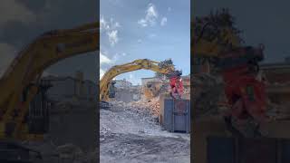 Dangerous Construction Demolitions Compilation, Fast Building Destroy Excavators Controlled #shorts