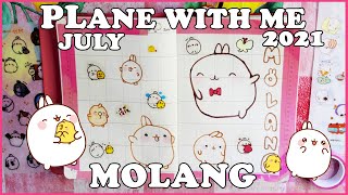 PLAN WITH ME MOLANG DIARY #2 JUNE 2021 MOLANG E PIU' PIU'