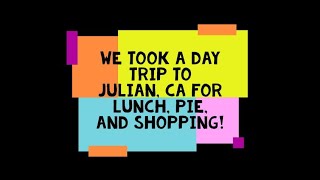 What You Ate - Trip to Julian with Watermelon Licorice and Pumpkin Butter Reviews