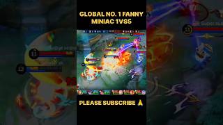 GLOBAL NO.1 FANNY MONTAGE || FANNY MINIAC 1VS5 || SATISFYING FANNY MONTAGE  #fannymontage #mlbb